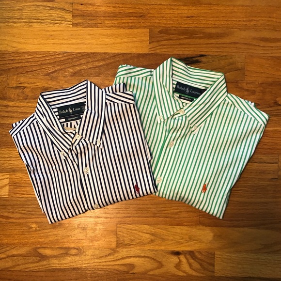 🎉HP🎉 Lot of 3 Ralph Lauren Collared Long Sleeve Shirts - Picture 2 of 5